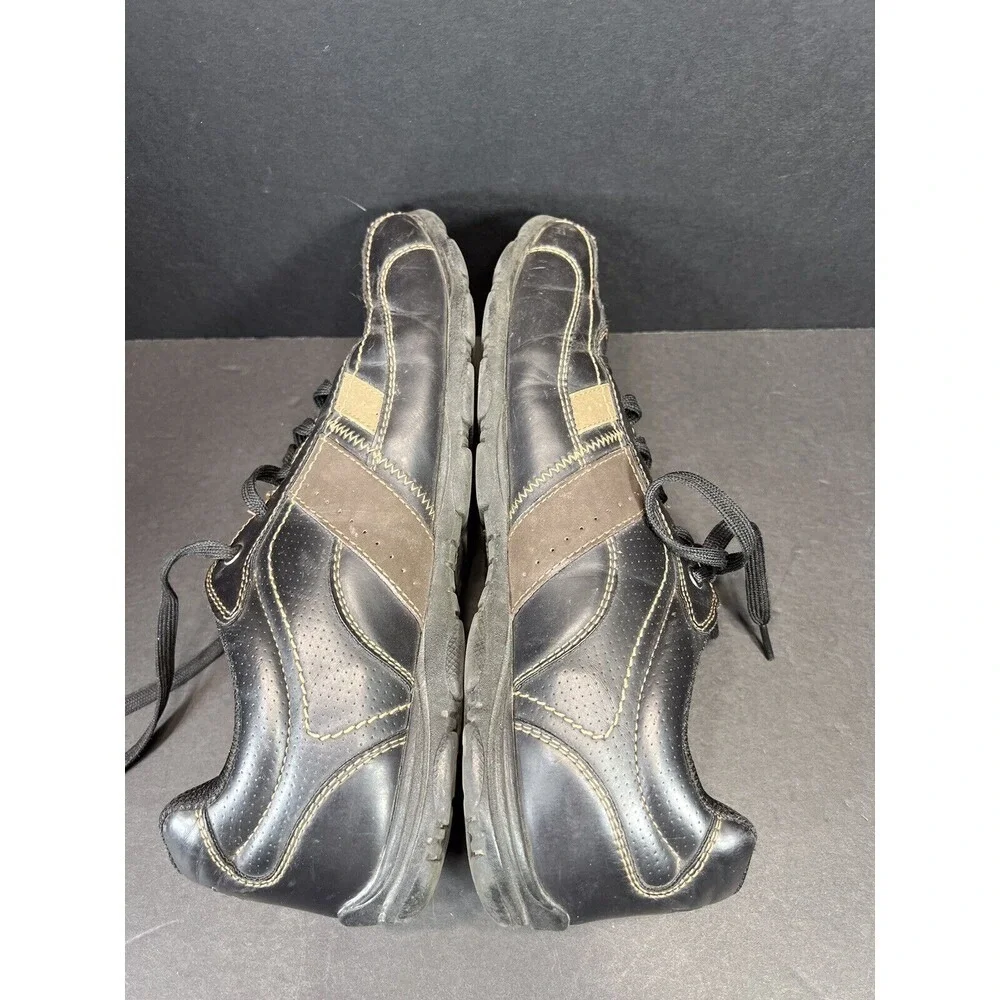 Men's Leather Driving Loafers Black Brown‎ Size 9 American Eagle Casual Comfort